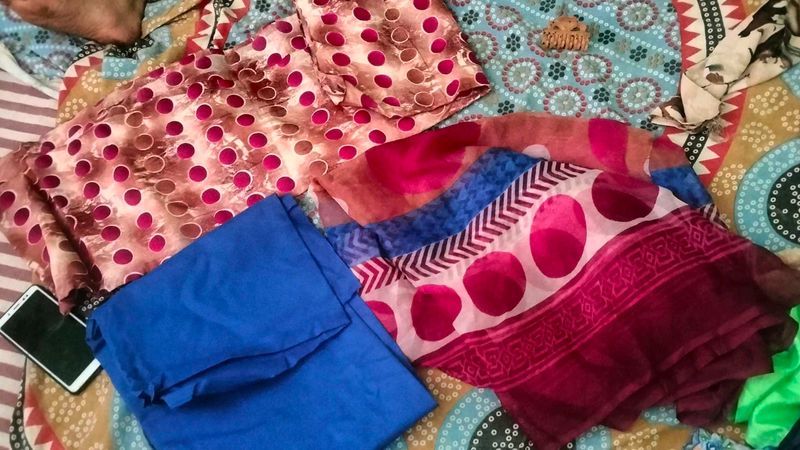 Cotton And Georgette Drss Material