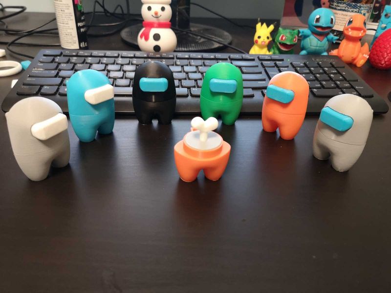 Among Us 3D Printed Figures 1 piece