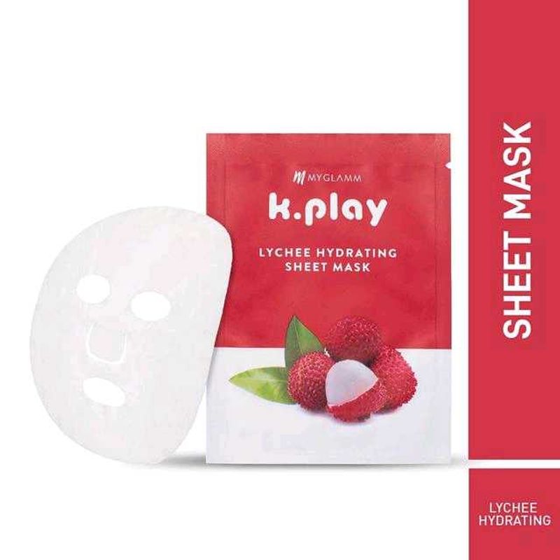 MyGlamm K.Play Lychee Hydrating Sheet Mask-Lychee