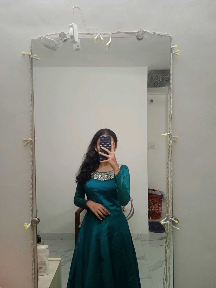 Emerald Aqua Green Gown