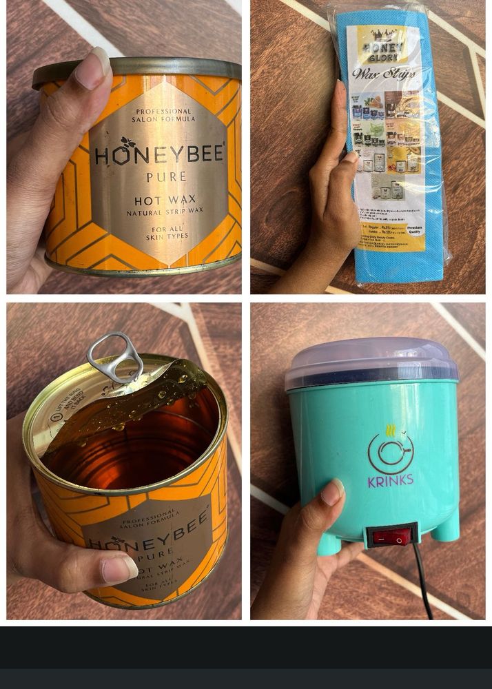 combo of  wax + heater + strips