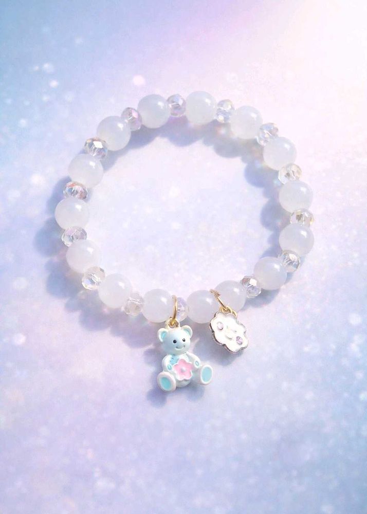 Cute Teddy Bear Charm Bracelet
