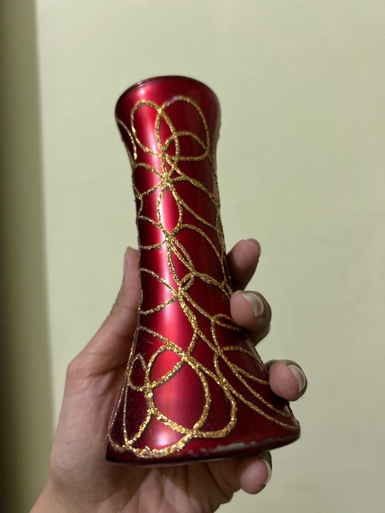 Red &amp; Gold Vase