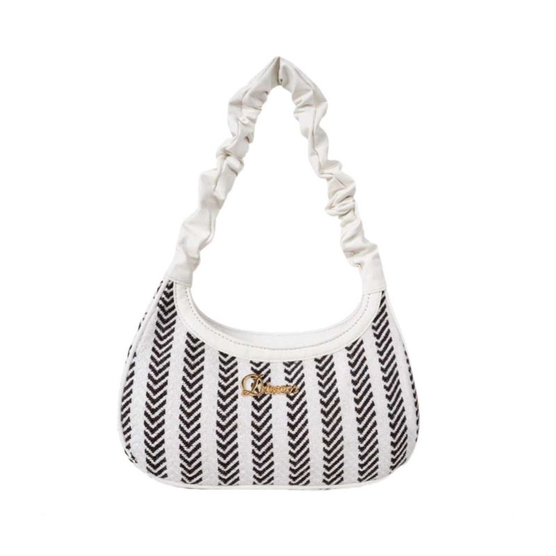 Chic Striped Shoulder Bag