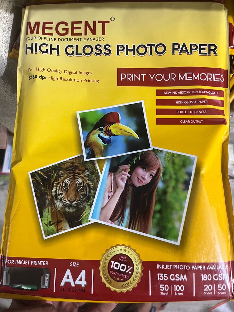 A4 Size Glossy Sheets