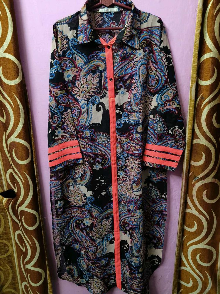 Paisley Print Shirt kurta