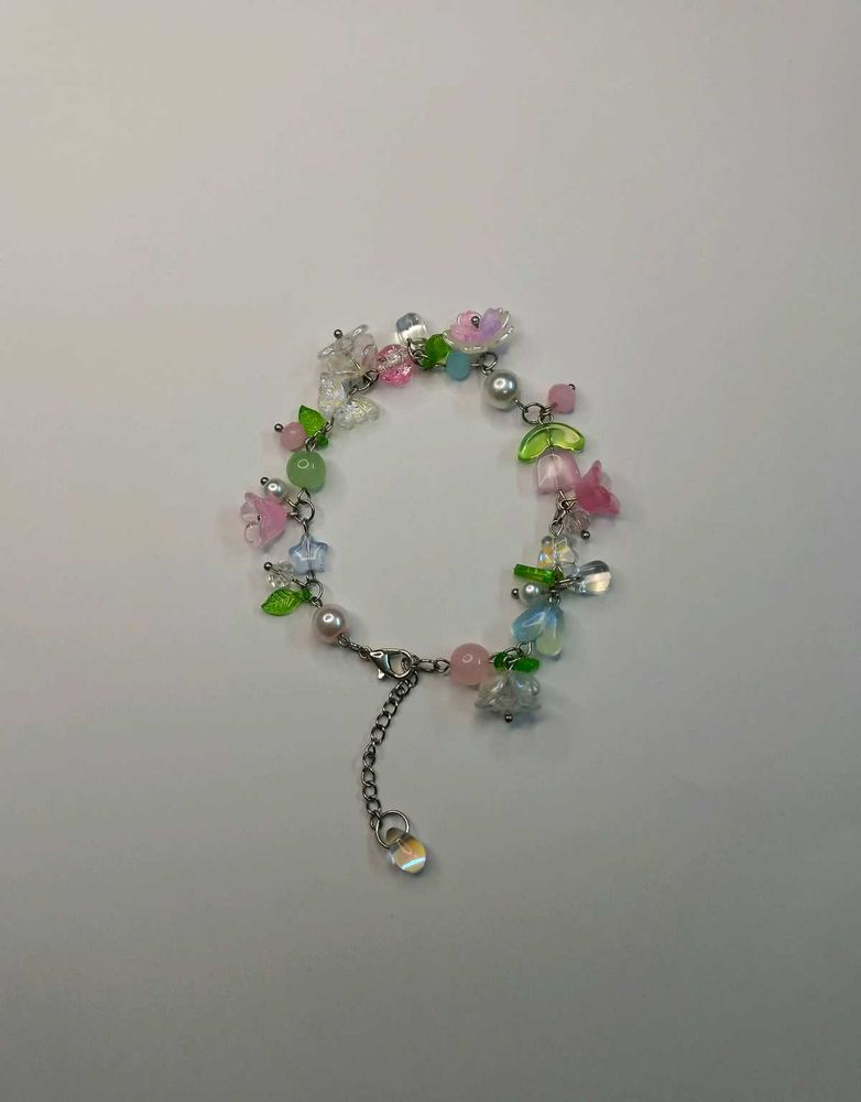 Unique Handmade Glass Beads Bracelet