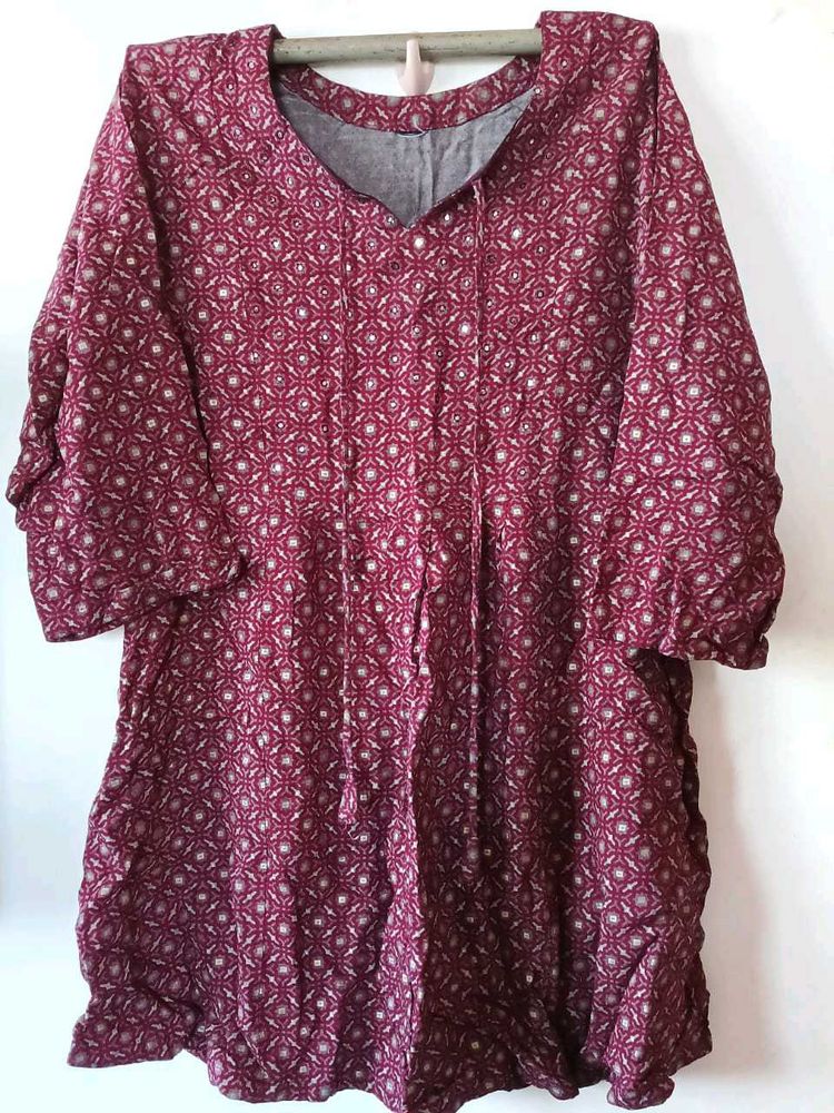 Patterned Tunic Top