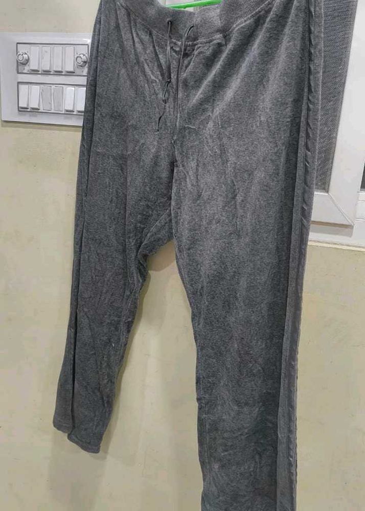 Gray Velvet Lounge Pants