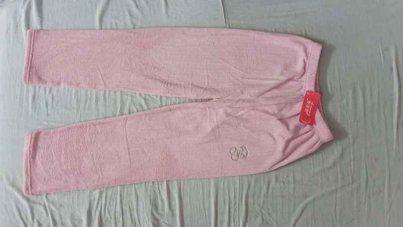 (WOMAN AND GIRLS) free size Cozy Pink Lounge Pant