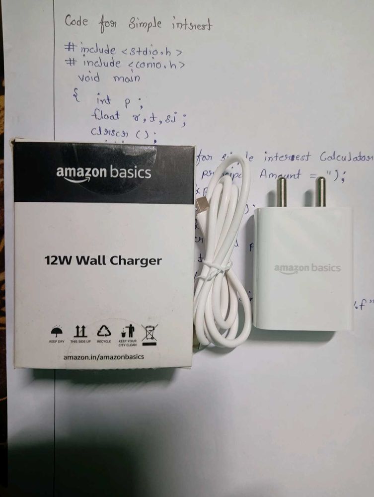 Amazon Basics 12 Watt Fast Charger