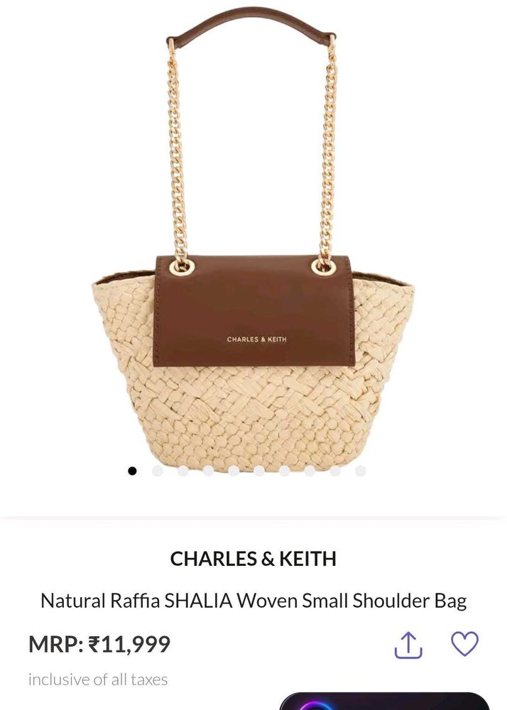 charles keith brand new bag with tag nd dust cover