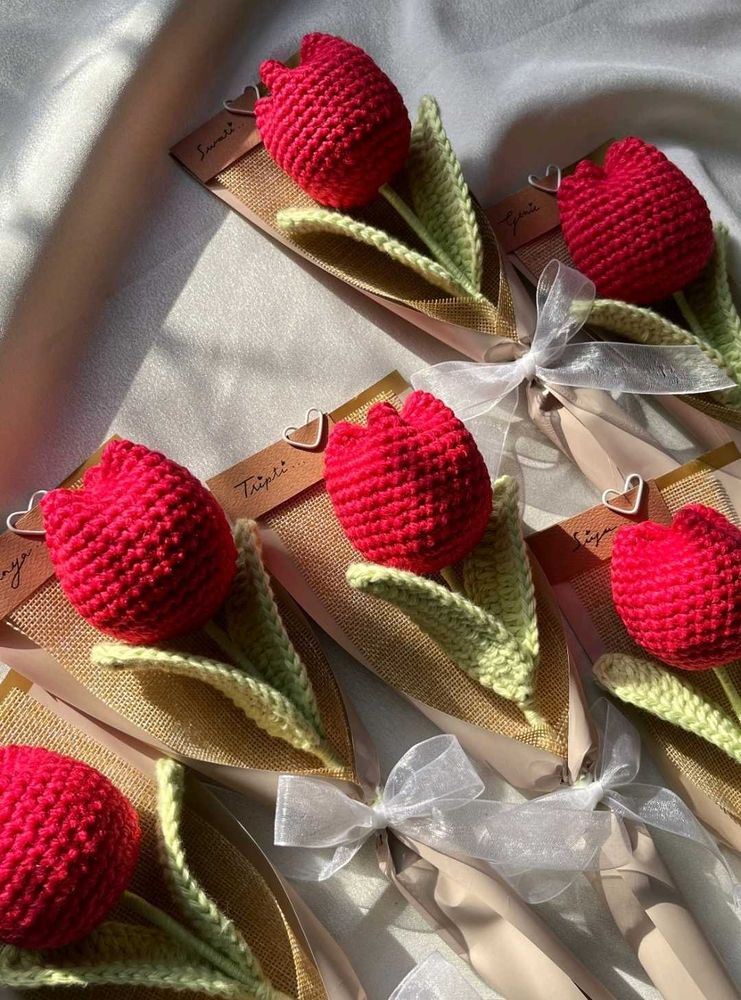 Single Crochet Tulip Bouquet 💐
