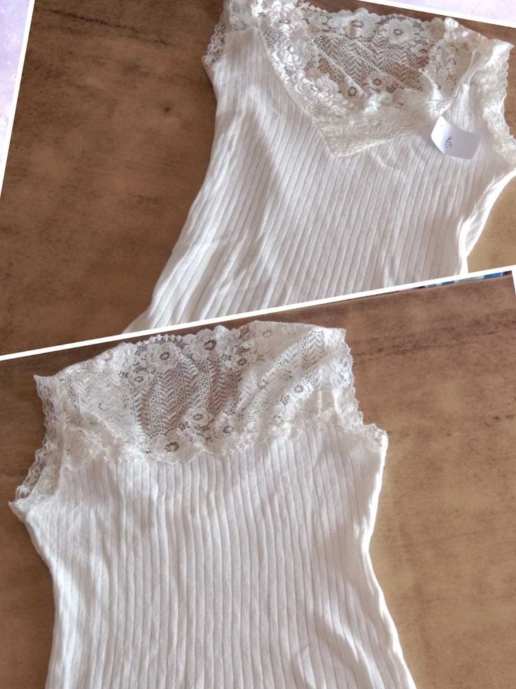Knitting Lace Top 🤍😍