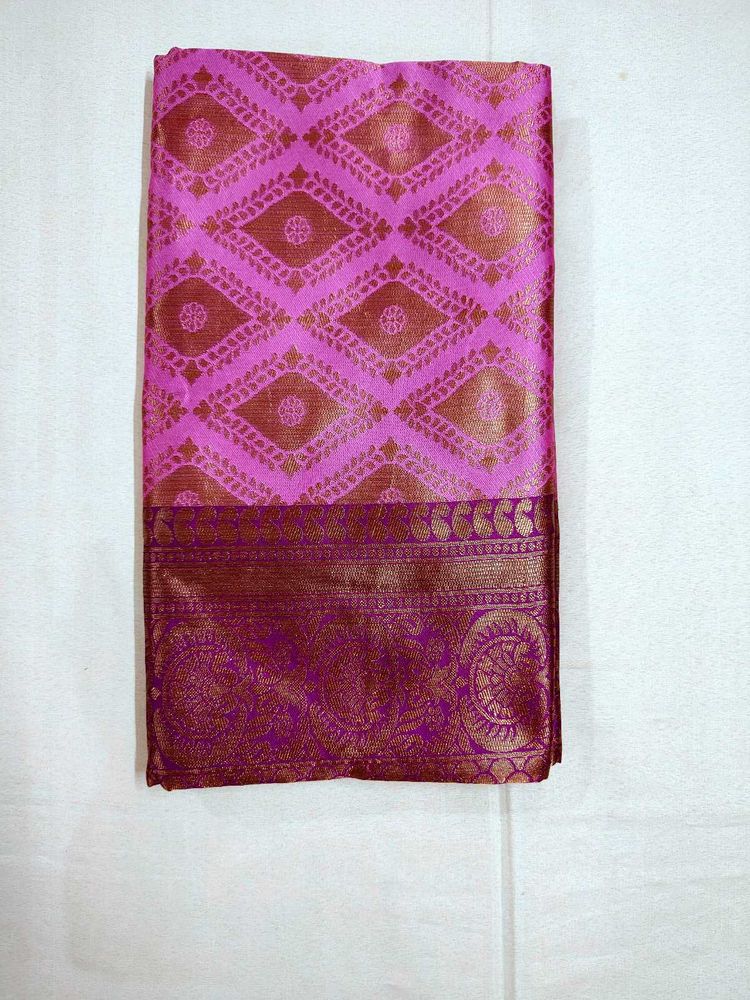 South Silk With Blouse Piece