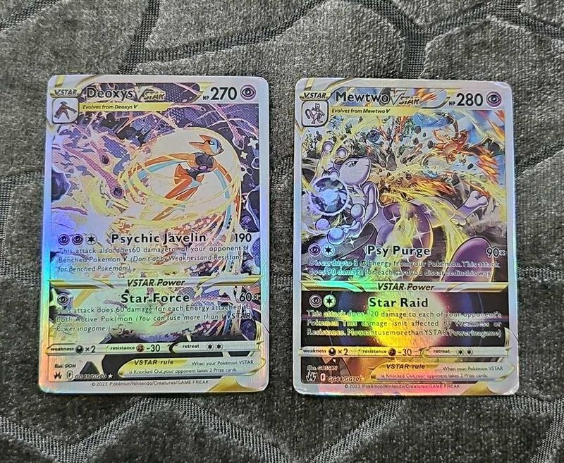 Pokemon Full Art Cards - Deoxy and Mewtwo
