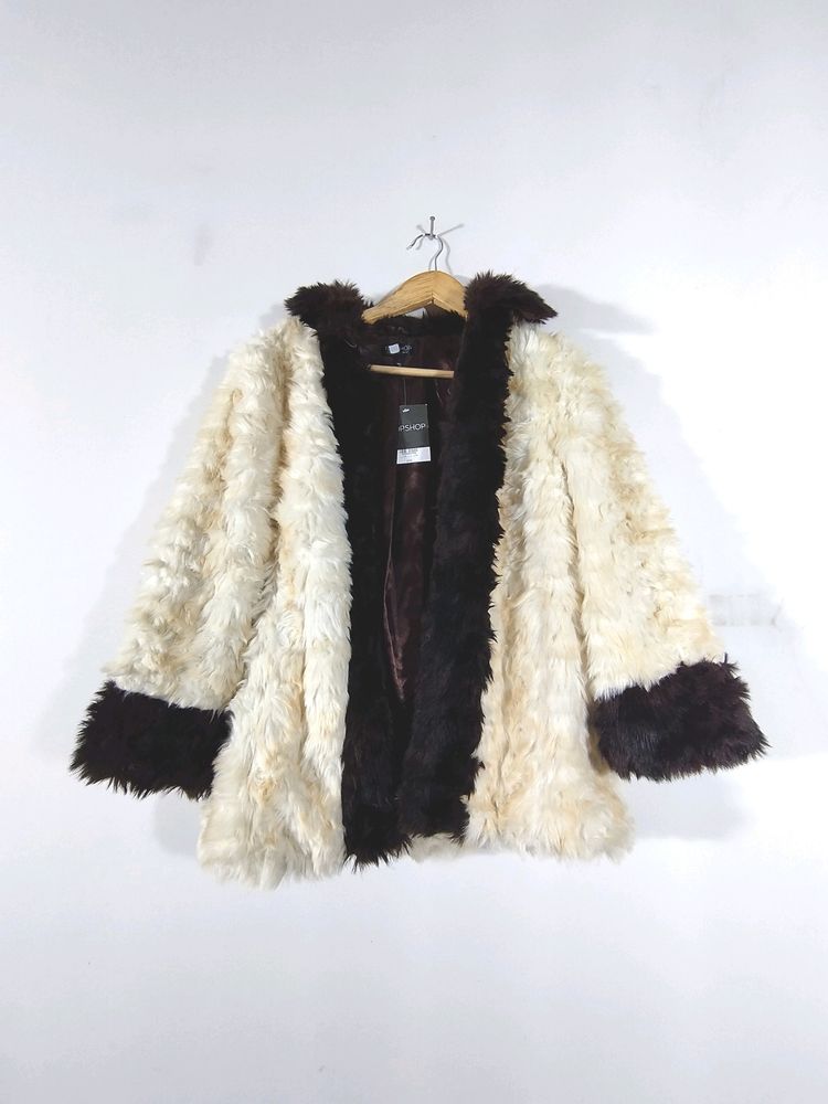 Cream And Brown Fur Jacket (Women&#39;s)