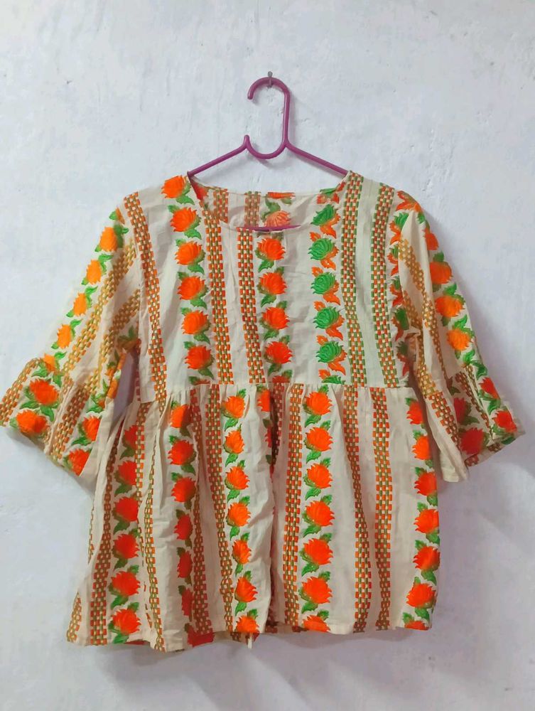 Floral Embroidered Top
