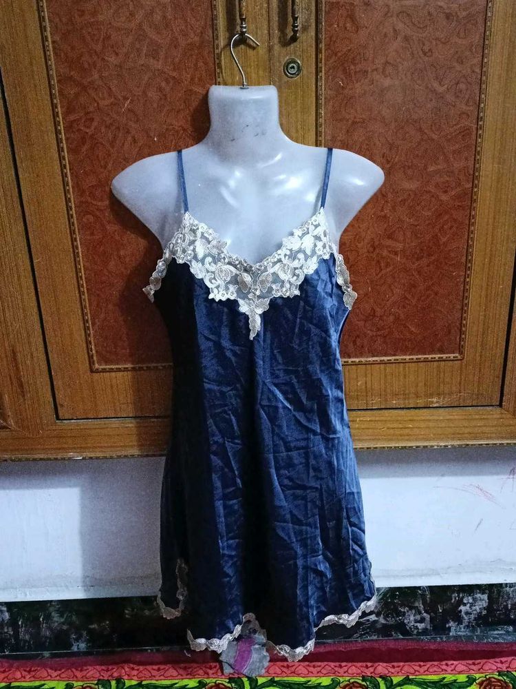 Blue Lace Nightgown