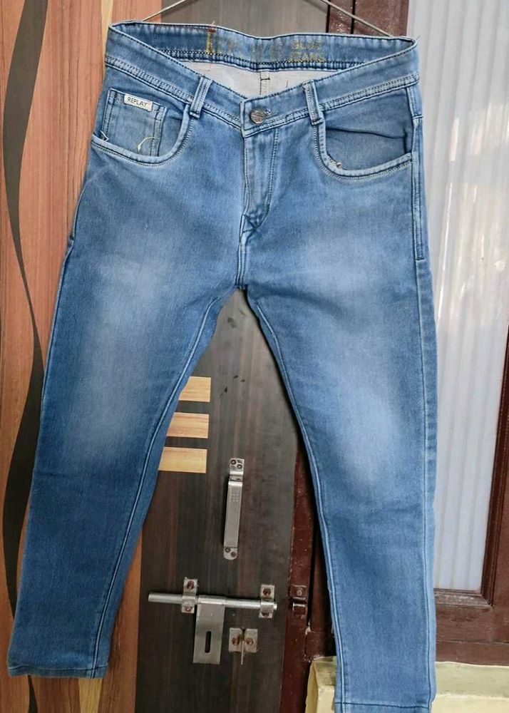 Blue Faded Denim