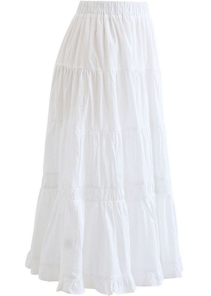 Pinteresty White Maxi Skirt From AMAZON