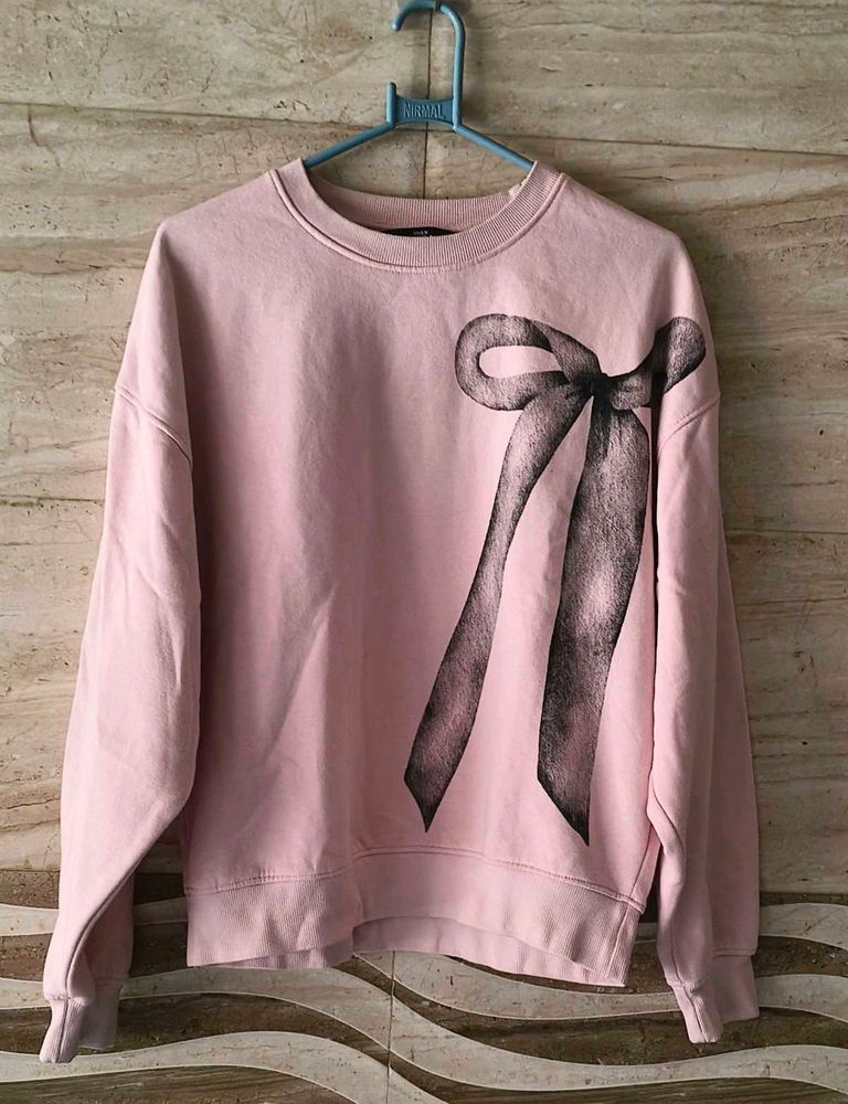 Oversized Pink Sweatshirt