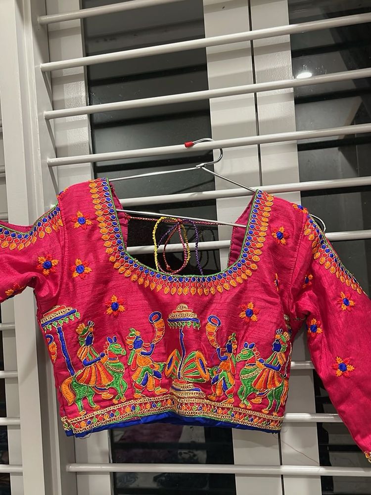 Pink Embroidered Blouse
