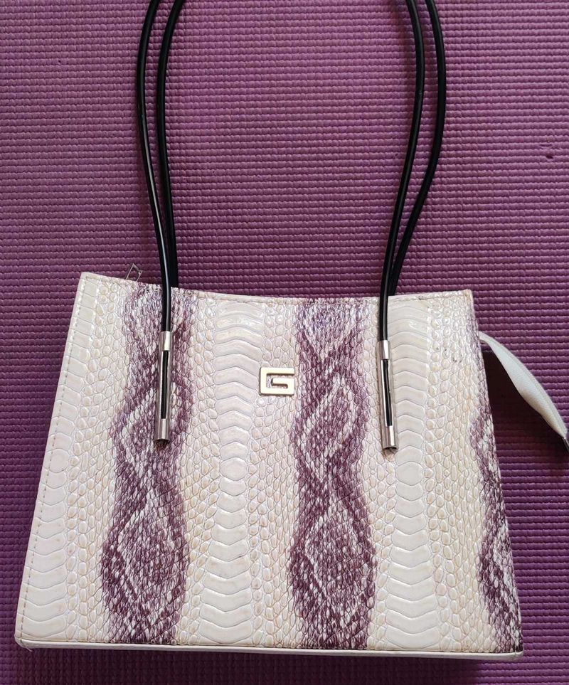 Vintage G Snakeskin Print Bag