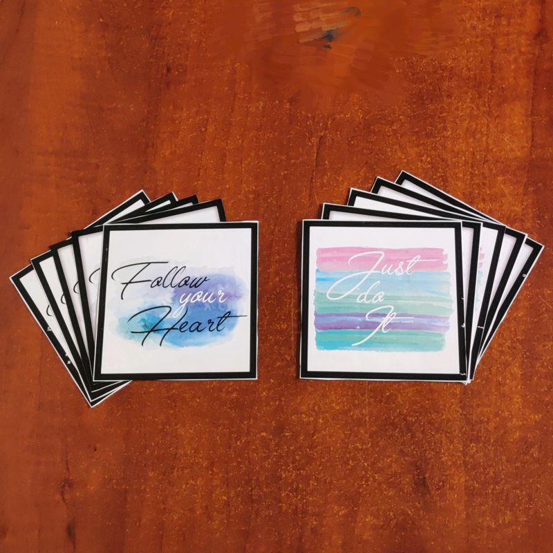 Just do it (5) - Follow your heart (5) 10 Stickers