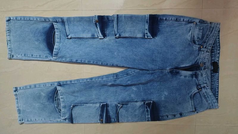 Unique Patchwork Denim Jeans