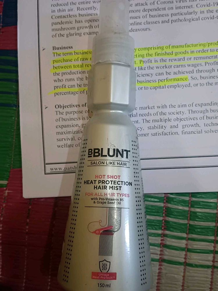 BBLUNT Heat Protection Hair Mist