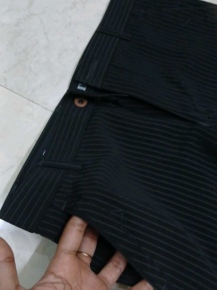 Ribbed Wide Leg Trousers