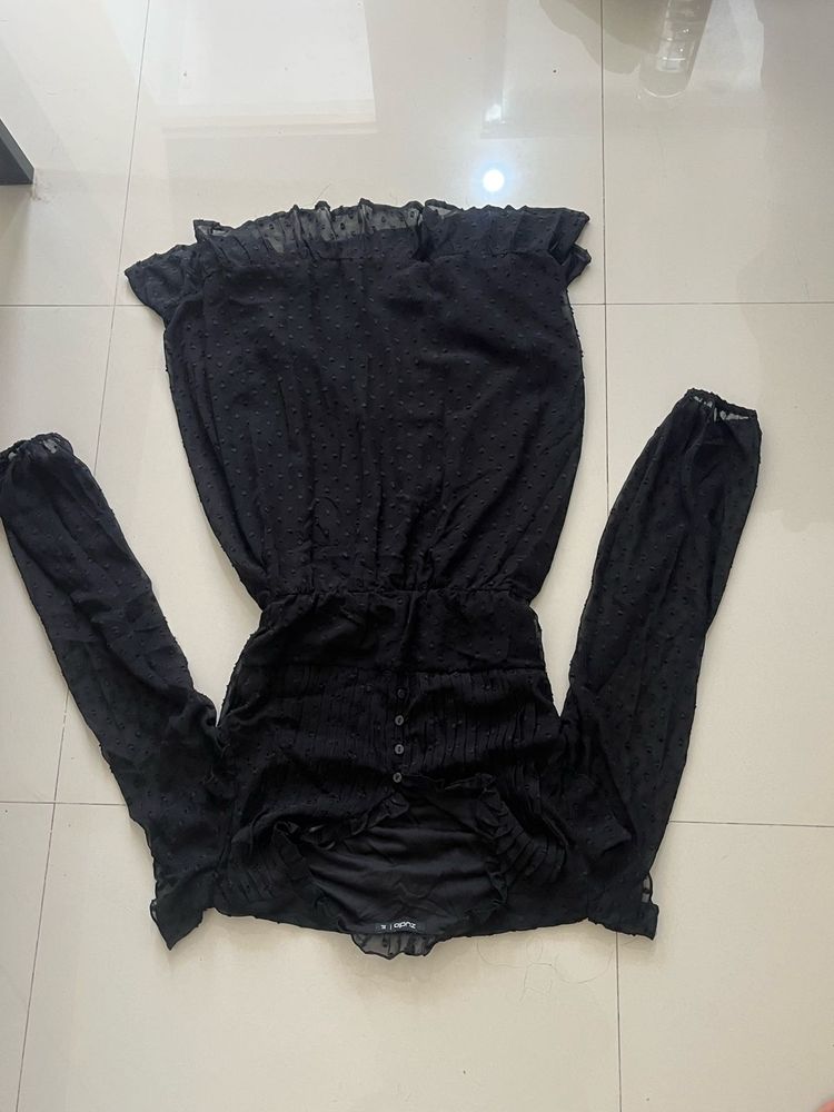 Black Long Sleeve Top