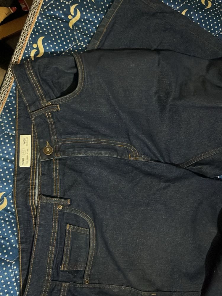 Dark Blue Denim Jeans