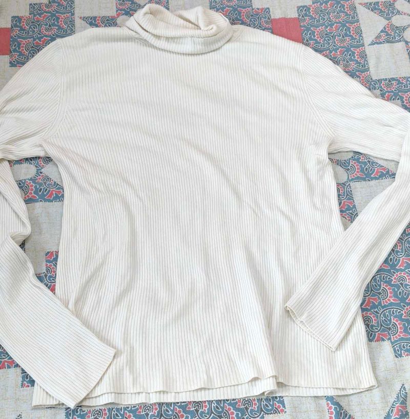 🍦Ribbed Turtleneck Top