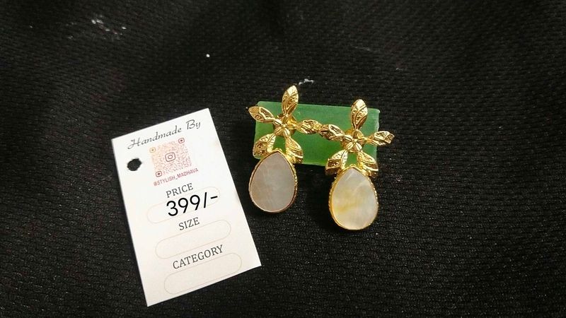 Handmade Teardrop Dangle Earrings