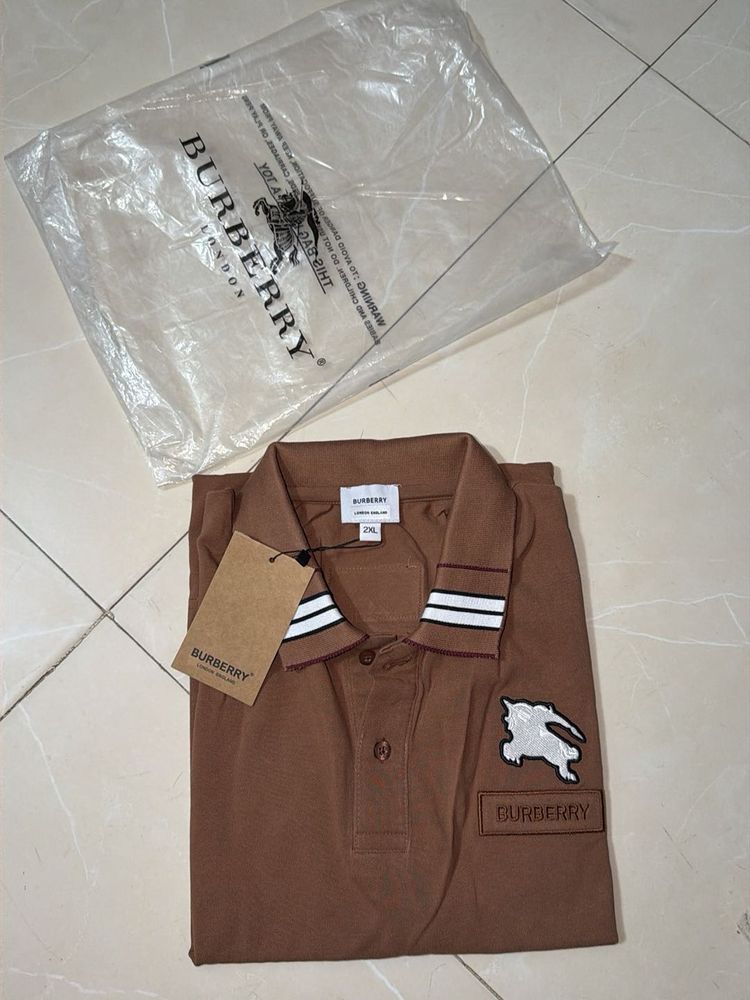 Burberry Brown Polo Tshirt