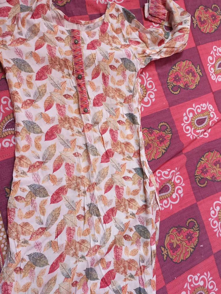 Leaf Print Kurta