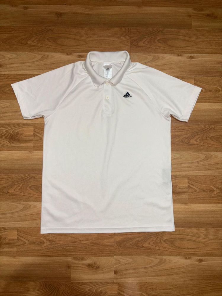 Adidas White Polo T-Shirt