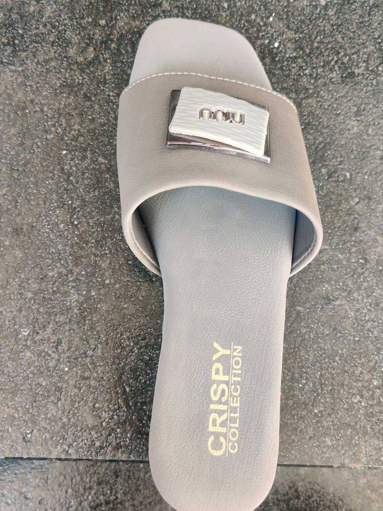 Stylish Grey Slides