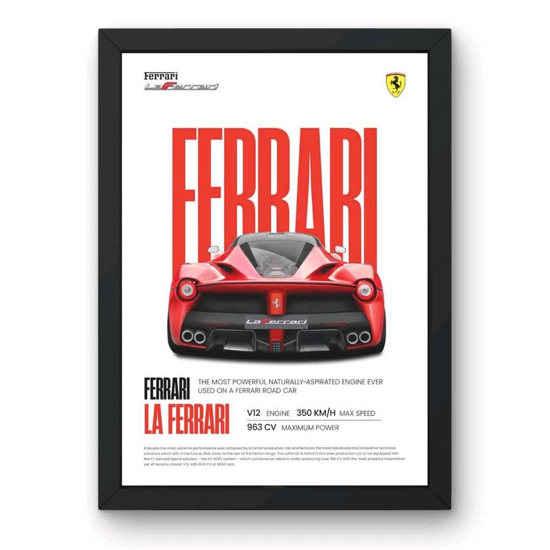 Premium Sports Car Wall Frame | High-Quality Print