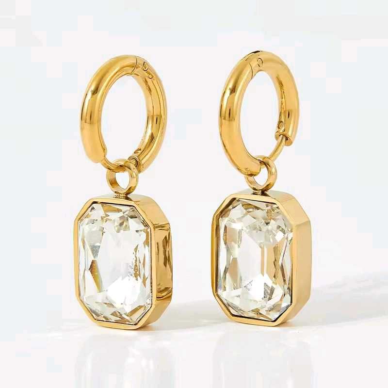 Gold Gemstone Earrings