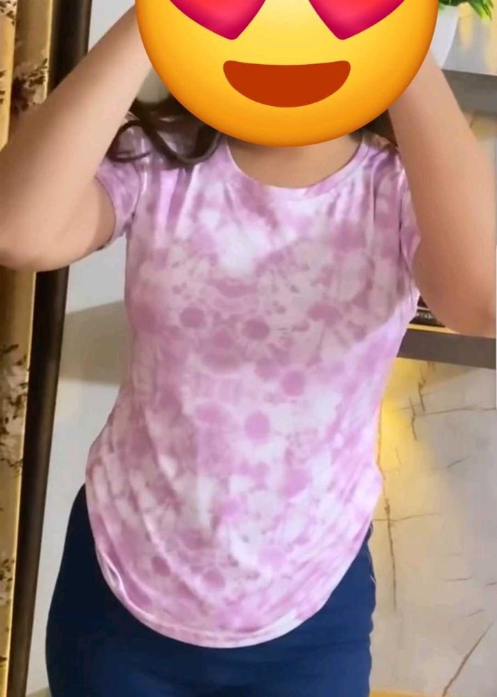 Pink Tie-Dye Tee
