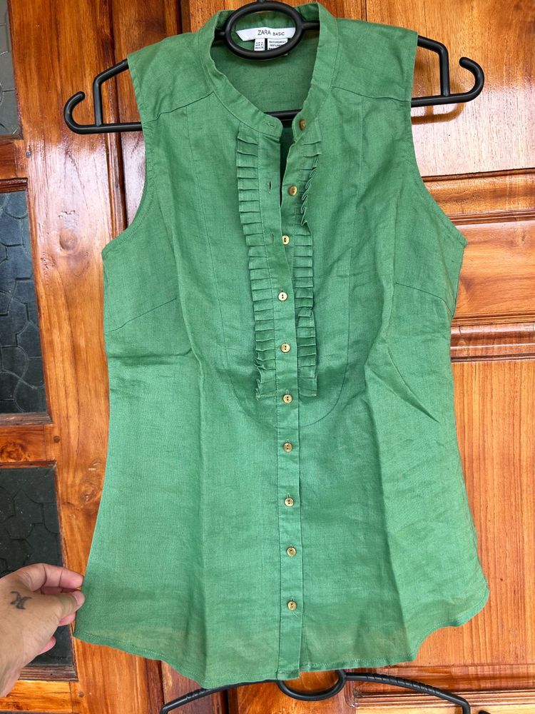Zara Linen Blouse