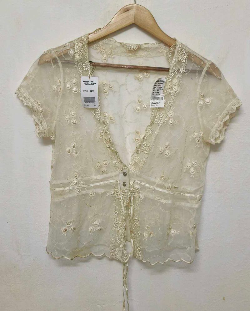 Trendy New Lace Top