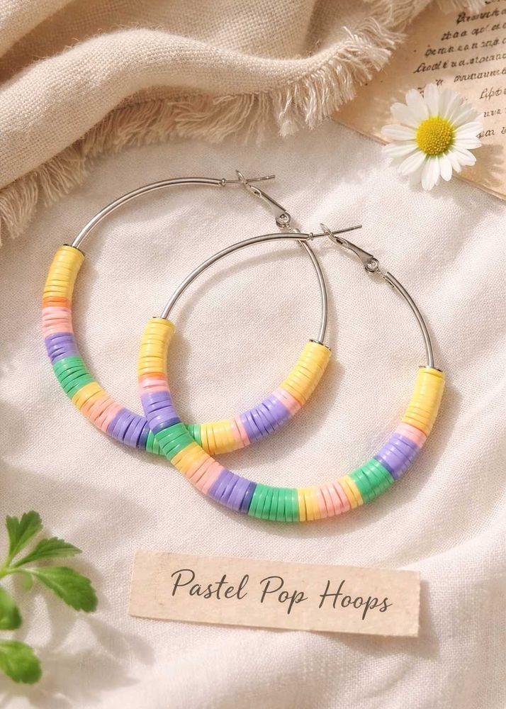 Pastel Pop Hoop Earrings