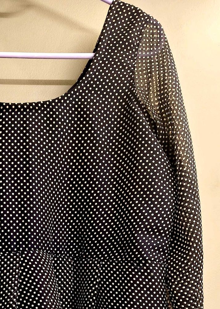 Navy Blue Georgette Aline Kurti