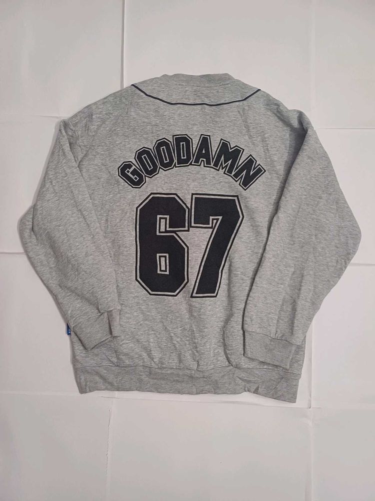 👾Vintage Grey Varsity Jacket