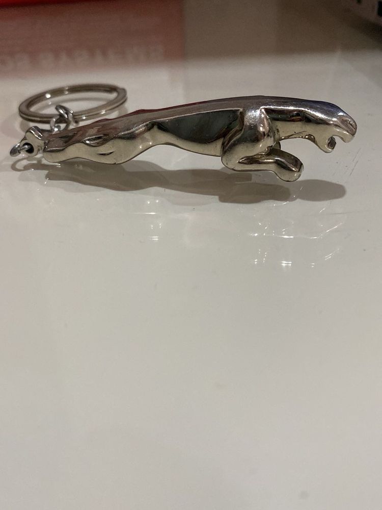 Metal Jaguar Logo &amp; Teddy Keychain Combo-