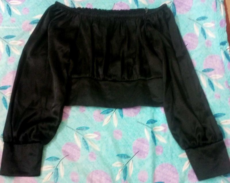 Black Off-Shoulder Top